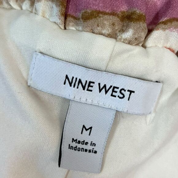 Nine West Elegant Halter Neck Cream Fabric Dress, Size M, NWT - Picture 8 of 10